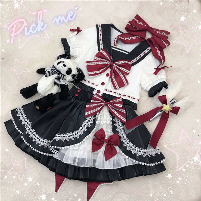 Rising Star ~Sweet Sailor Lolita Top+Skirt Set - In Stock