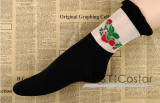 Lolita Flower Printed Cotton Socks