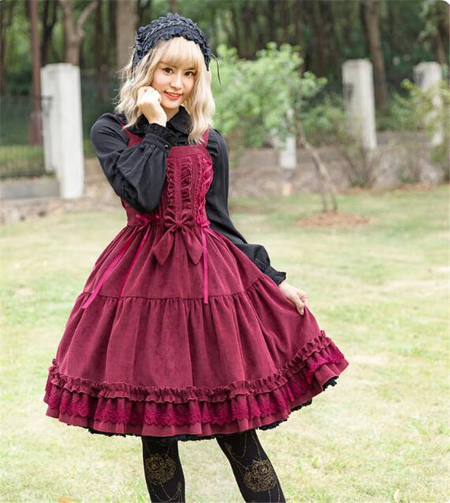 The Wolfing Red Riding Hat Thickening Lolita Jumper