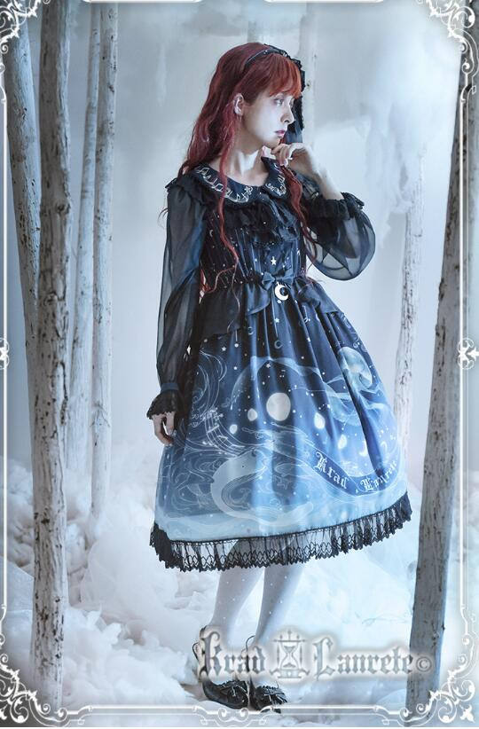 Lost in Sea Blue~ Lolita OP/JSK Short Version/Long Version -Pre-order Closed