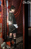 Love and Death~ Stand Collar Blouse+Ouji Short Pants/High Waist Wide-leg Pants -OUT