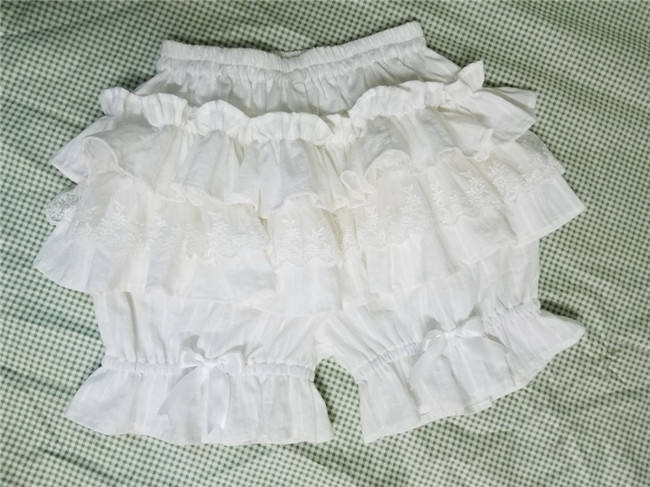 Sweet Cotton Ruffles Lolita Bloomer