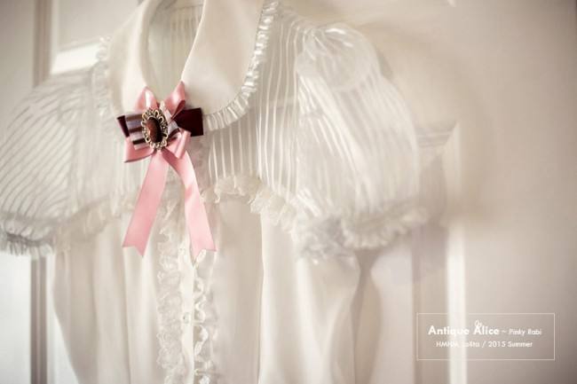 Pus Size HMHM Lolita ~Antique Alice~ Translucent Striped Chiffon Lolita Blouse