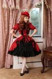 Vintage Detachable Built-in Flare Sleeves Lolita OP Dress -out