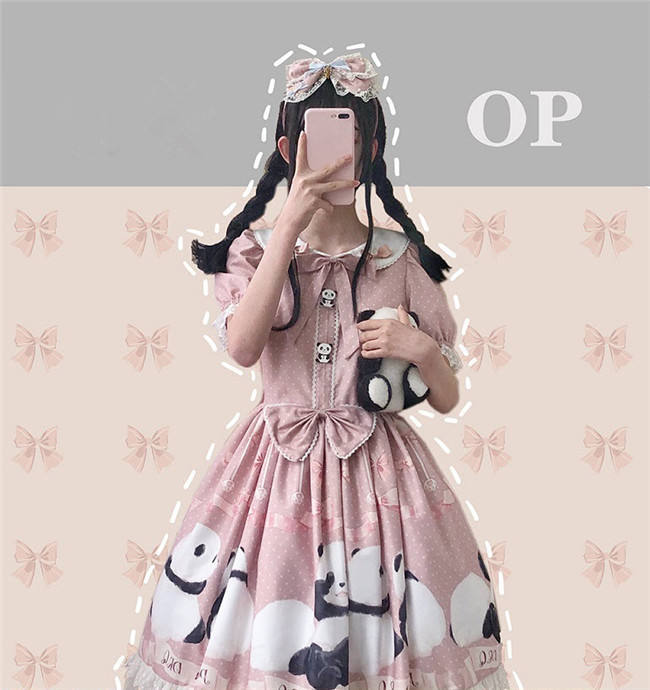 Panda Theme Sweet Lolita OP/JSK-Pre-order Closed
