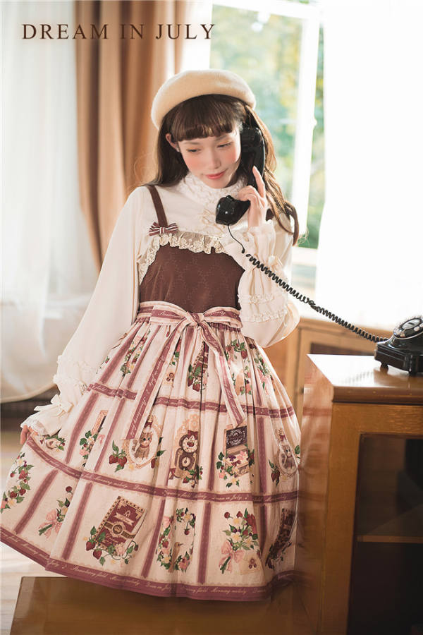 Dream In July ~ Strawberryfield Morining Melody~ Classic Lolita Jumper -Ready MADE