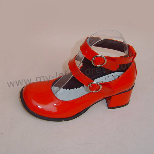 High Platform Black Double Straps Lolita Shoes