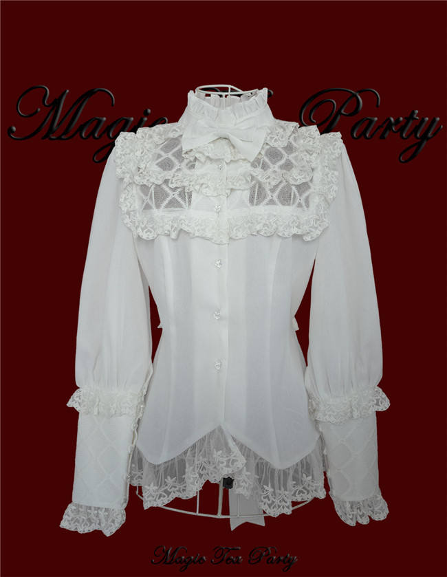 Magic Tea Party ~Ada's Flower Lolita Blouse -Ready Made