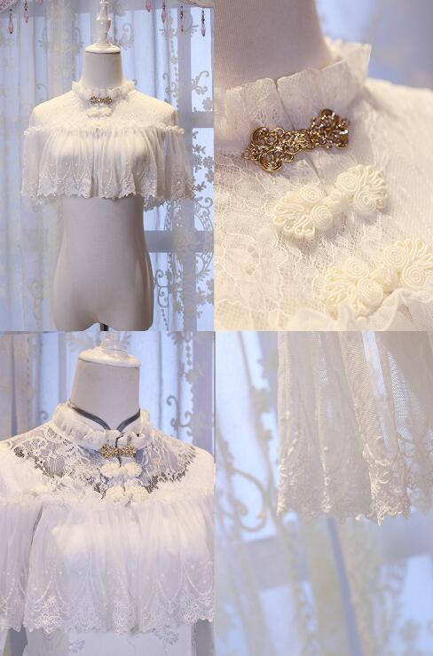 Hole Fairy Guide~ Qi Lolita OP Dress -Ready Made