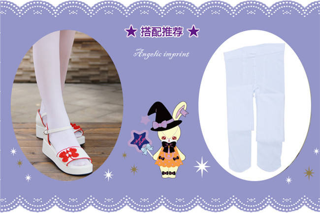 Angelic Imprint- Sweet Double Bows Embroidery Qi Lolita High Platform Shoes