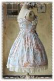 Infanta Elegant Blue Cotton JSK Lolita Dress - out