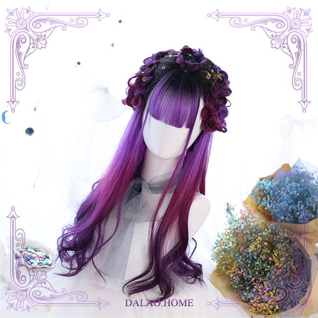 Boundless ~Purple Lolita Long Curls Wig