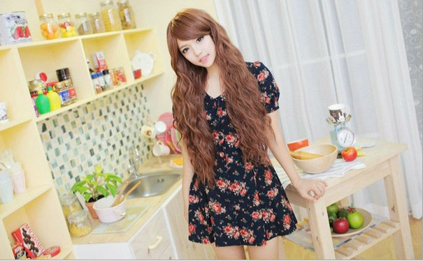 Sweet Brown Lolita Long Curls Wig