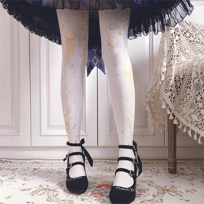 Ruby Rabbit ~ Aurelia Aurita Thin Lolita Tights