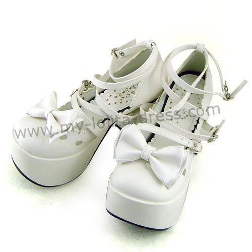 Three Bows Lolita Shoes