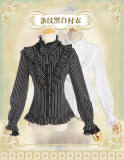 Vintage Stripe Lolita Long Sleeves Blouse