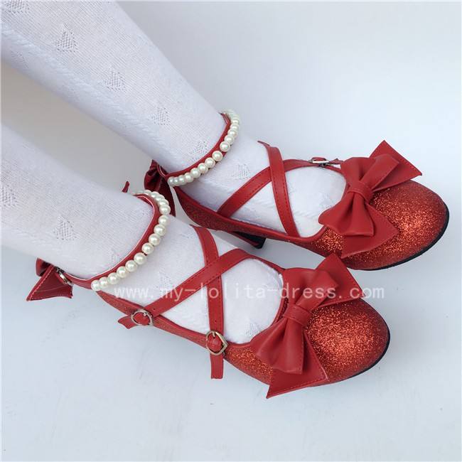 Antaina Tea Party Glitter Lolita Shoes