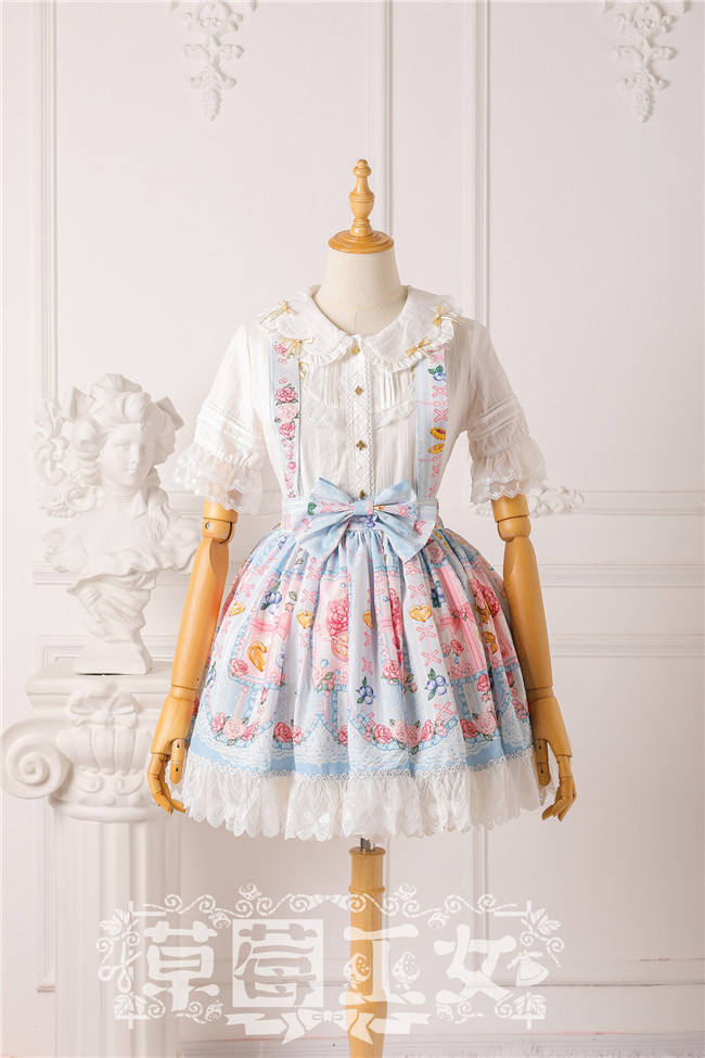 Strawbery Witch ~Blueberry Fruit~ Lolita Skirt