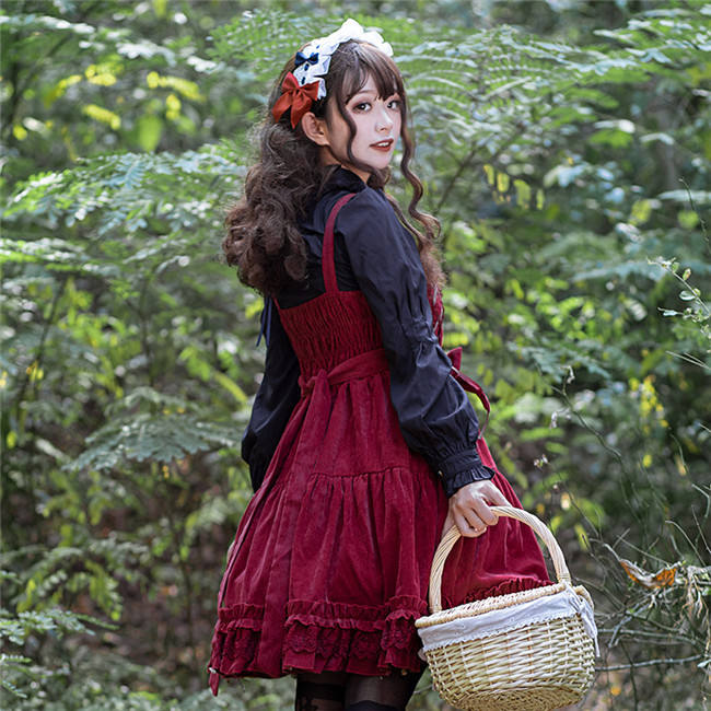 The Wolfing Red Riding Hat Thickening Lolita Jumper