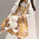 Doll Bear~ Sweet Fake Two Pieces Lolita OP -Ready Made