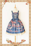 Champs Elysees~ Sweet Lolita Printed JSK -Special Price