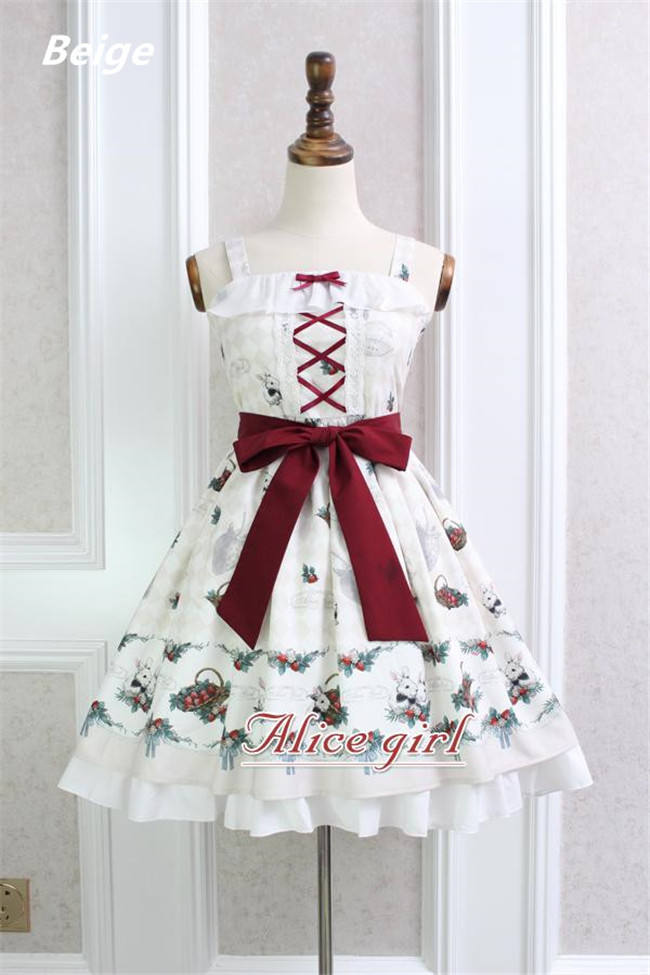 Alice Girl~ Strawberry&Rabbit~ Lolita JSK Dress