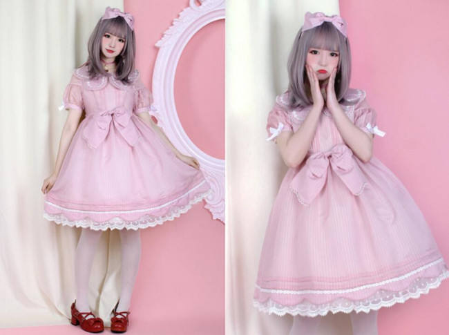 Pumpkin Cat Lolita ~Sweet Toothache~ Lolita OP -Ready made