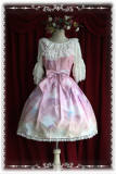 Infanta Rainbow Cotton Candy Sweet Lolita Jumper Dress -out