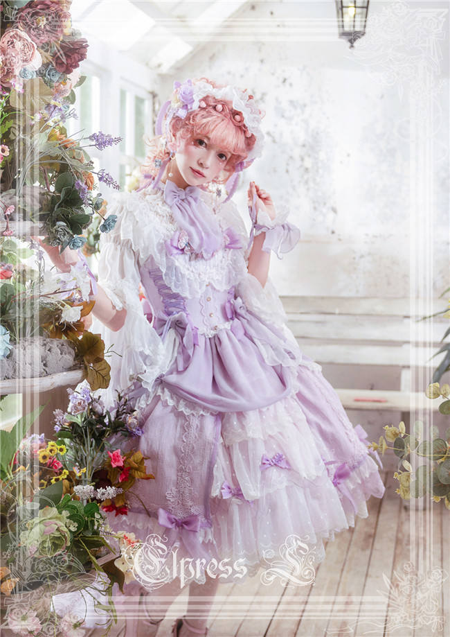 Elpress L ~Christmas D*Romance Ode~ Elegant Lolita JSK -Ready Made Purple M - In Stock