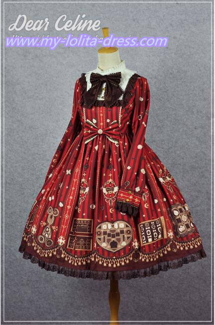 Valentine's Chocolate~ Sweet Lolita OP/JSK -Ready Made