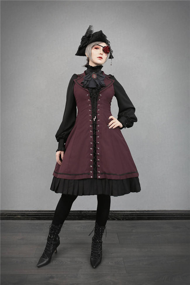 Foxtrot Fran's Oath Goth Assymtrical JSK Dress