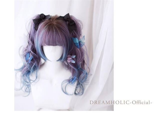 Dreamholic~ Catherine's Afternoon Tea with Cat~ Natural Bangs Lolita Wig With Two Ponytails -In Stock