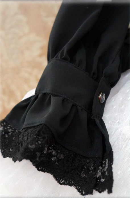 Rococo Style Lace Lolita Shirt Silk and Linen 5 Colors