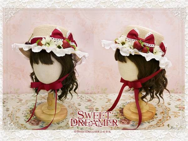 Cutie Creator Cherry & Strawberry & Bow Lolita Sunhat -OUT