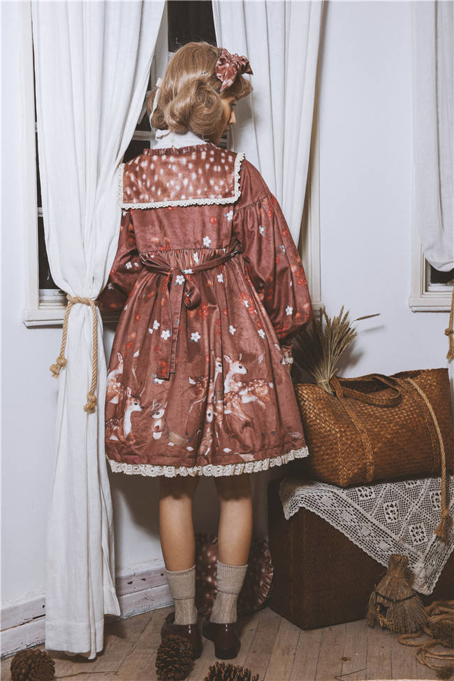 Berries Deer~ Sweet Lolita OP/JSK -Pre-order Closed