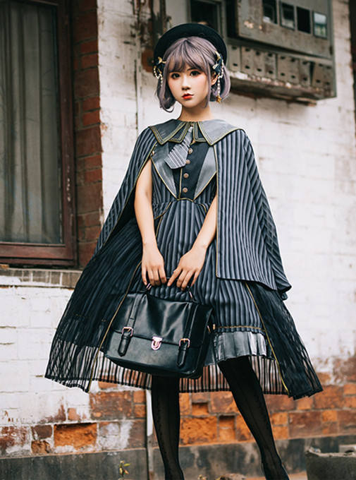 Rabbit Teeth ~The Girl Who Skip Class Lolita Dress Black L In Stock