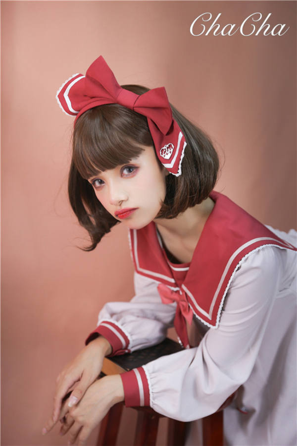 Chacha College~ Sailor Collar Lolita Beret/Head bow/Hair clip Collection -Pre-order Closed