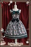 Infanta Rabbit Poker Prints Lolita Jumper Dress -out