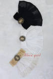 Alice Girl~ Steampunk Roll Collar Lolita Blouse- White M In Stock
