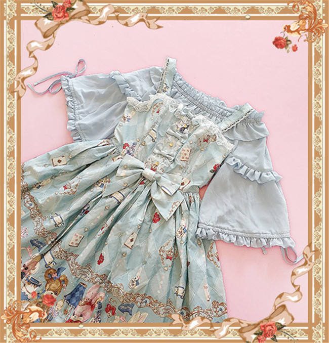 Sweet Lolita Short Sleeves Blouse Short Version -Special Price-out