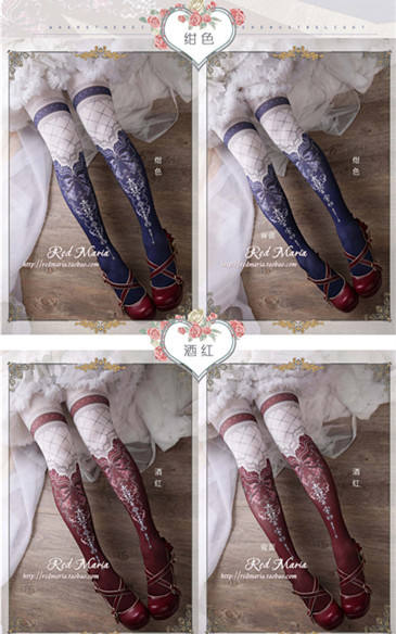 Miss Grace ~Vintage Double-sides Lolita Tights