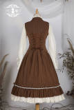 Rose Humanoid~ Stripe Vintage High Waist Lolita Vest/Skirt -Pre-order