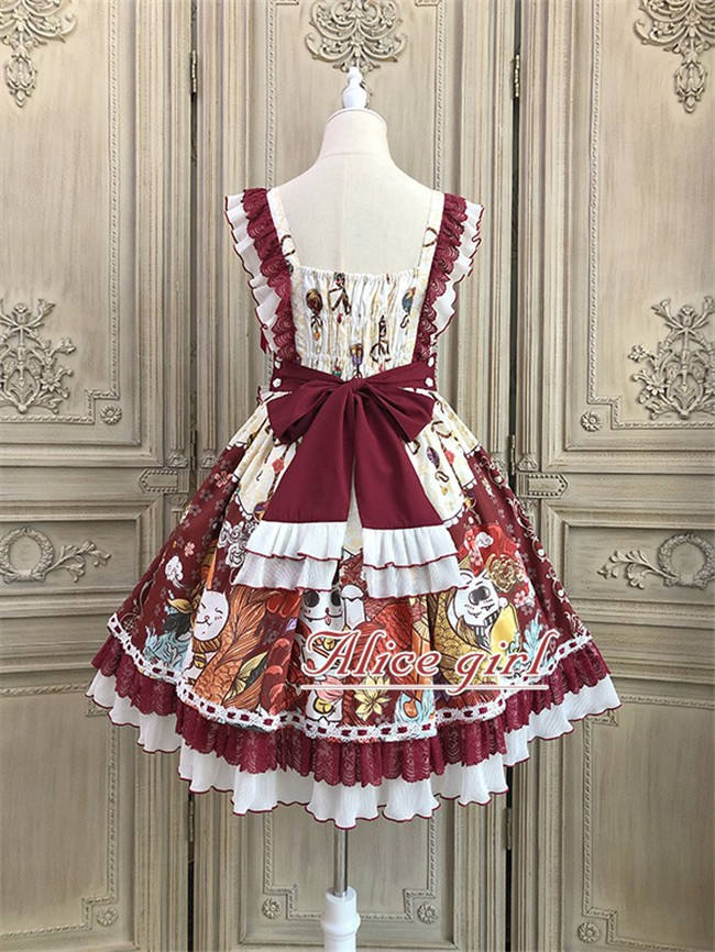 Alice Girl ~Lucky Cat~ Kimono Style Lolita JSK