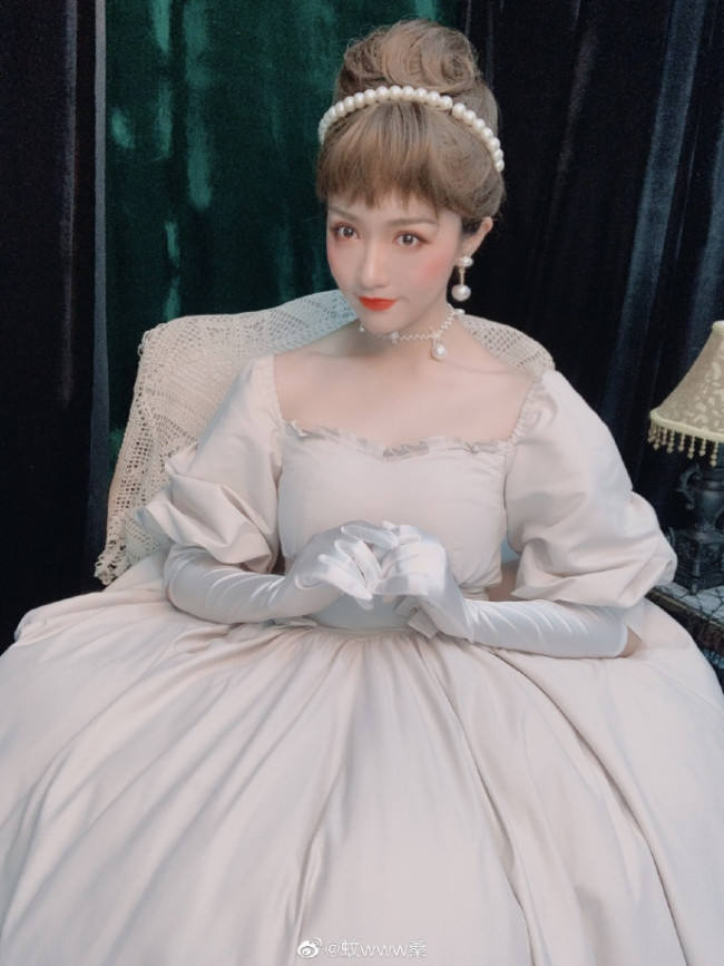 Gem Manor ~Elegant Vintage Lolita OP -Apricot L Size In Stock