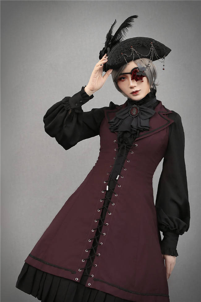 Foxtrot Fran's Oath Goth Assymtrical JSK Dress