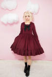 Sailr Style Normal Waist Lolita Long Sleeves OP Black XL In Stock-OUT