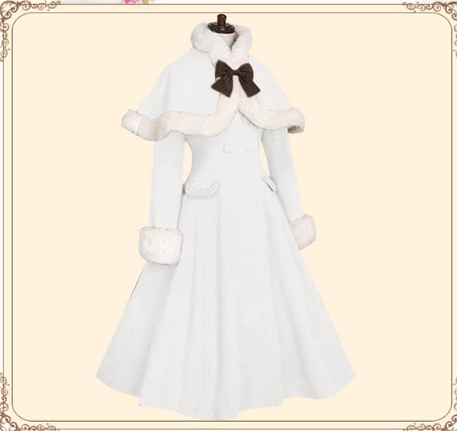 Lolita Princess Winter Double-breasted Coat&Cape