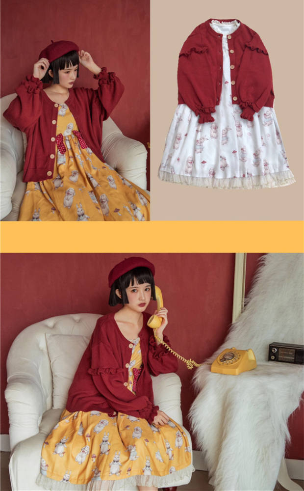 Little Sheep~ Sweet Lolita Cardigan -Pre-order Closed