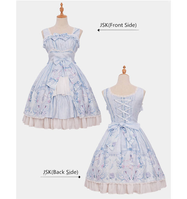 Magic Tea Party ~Swan Lake~ Classic Lolita OP/JSK-Ready Made