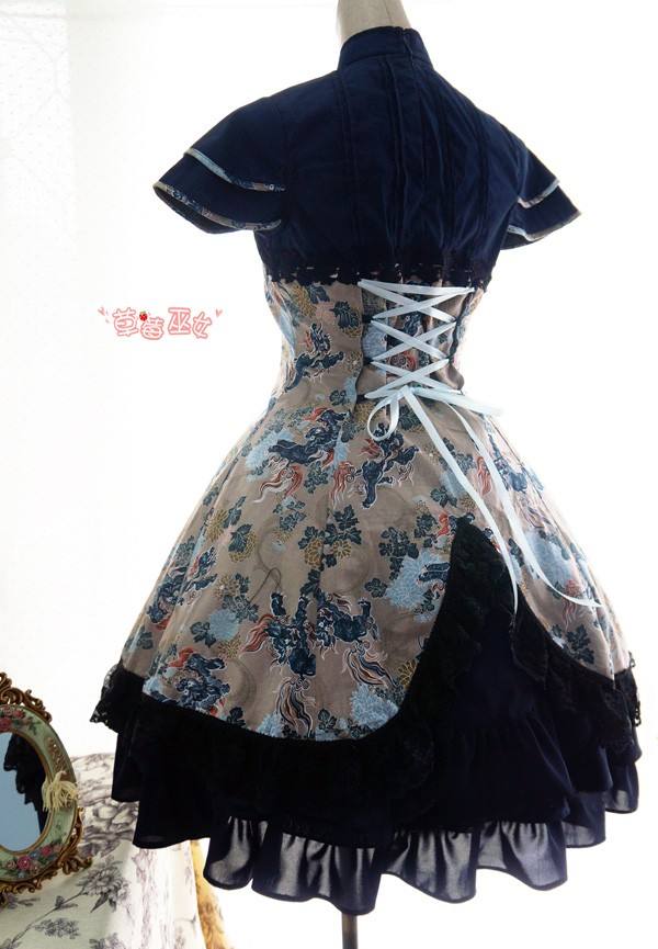 Strawberry Witch ***Kylin & Sienna*** Qi Lolita OP Dress
